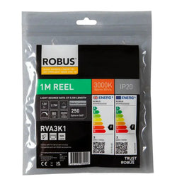 Robus Vegas 4.8W/m 1m LED Striplight IP20, 3000K - RVA3K1