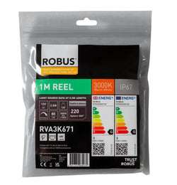 Robus Vegas 4.8W/m 1m LED Striplight IP67, 3000K - RVA3K671