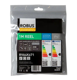 Robus Vegas 4.8W/m 1m LED Striplight IP67, 4000K - RVA4K671