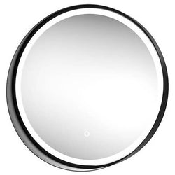 Sensio Dawn 24W LED Bathroom Mirror with Black Frame and Built in Shelf - 600 x 600mm - 4/5/6000K  - SE30398T0