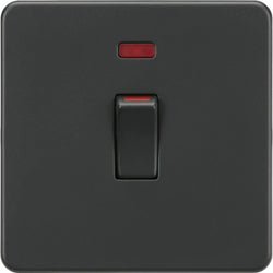 Knightsbridge 45A 1G DP switch with neon - anthracite - SF81MNAT