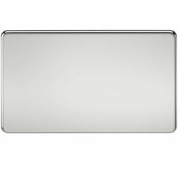 Knightsbridge Screwless 2G Blanking Plate - Polished Chrome - SF8360PC