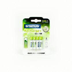 Status Aaa 1100 - Nimh Rechargeable Batteries 4 Pack Blister Card - SRNIMHAAA11004PK