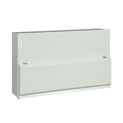 Hager 12 Way Consumer Unit 100A, with Surge Protection & Round Knockouts - VML112SPDRK