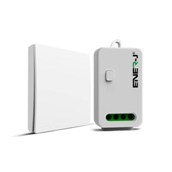 ENERJ 1 Gang Wireless Kinetic Switch & WiFi 5A RF Receiver Bundle Kit - WS1062X