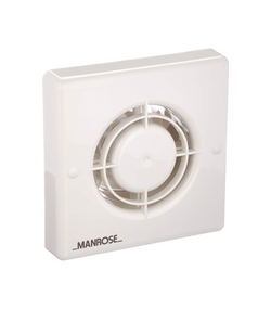 Manrose 100mm (4) 12V Automatic Low Voltage Extractor Fan w/ Humidity & Timer Control - XF100HTLVT