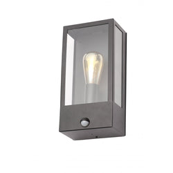 Forum Minerva Outdoor box Lantern with PIR IP44 - Black - ZN-32070-BLK