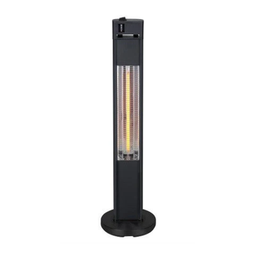 Forum Blaze 1600W Variable Wattage Standing Patio Heater IP55 - Black - ZR-32300