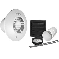 Xpelair DX100PR Pullcord Round Extractor Fan with Wall Kit (93007AW)