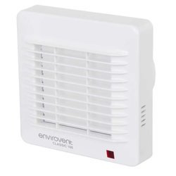 Envirovent Classic 100 with Adjustable Over Run Timer & Thermo Electric Shutter - CLAS100XT