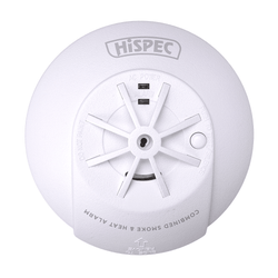 Hispec Mains Smoke & Heat Alarm Combined FF Base - HSSA/PH/FF10