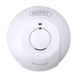 Hispec Mains Smoke Alarm - Fast Fix Base w/10yr - HSSA/PE/FF10