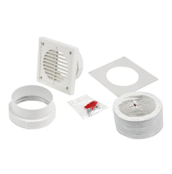 Manrose 100mm Fixed Grille Kit (White) - 7218 - 7218W