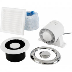 Xpelair Airline 100mm Inline Extract Fan Kit - AL100 - 93288AW