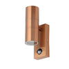 Forum Leto Wall GU10 Up/Downlight with PIR IP44 - Copper - ZN-29179-COP