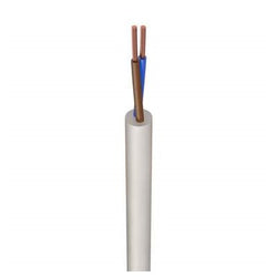 Jaylow 2182Y 0.5mm² 2 Core Flex White 50m Drum - 2182Y0.5WH-50