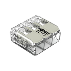 Wago 4mm² EX Compact Connector 3-Conductors with Operating Levers - 221-483