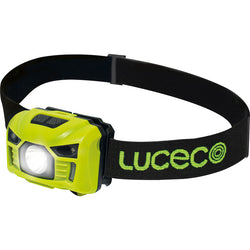 Luceco Flexable Headtorch With Motion Sensor 350Lm+150Lm Usb Rechargeable - LILHF35P65