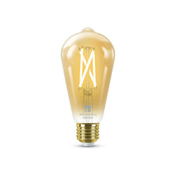 4lite WiZ Connected ST64 E27 Filament Bulb Amber WiFi/BLE - 4L1/8046