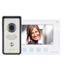 ESP Aperta Colour Video Door Entry Kit (White Monitor) - APKIT