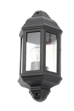 Forum Athena Half Wall Lantern - Black - CZ-31748-BLK