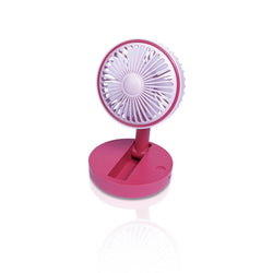 Premiair Folding Desk Fan - Pink - EH1953P