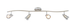 Forum Elara 4 GU10 Light Bar Spotlight - Satin Nickel - INL-598410-SNIC