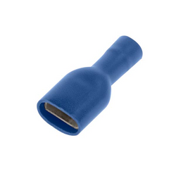 UniCrimp Blue Fully Ins F Pushon 4.8mm & .5mm 100 (Pack of 100) - QBFPO48F5