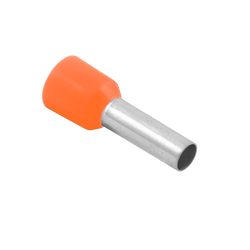 UniCrimp Bootlace Ferrule 4mm Orange French (Pack of 100) - QBFR4