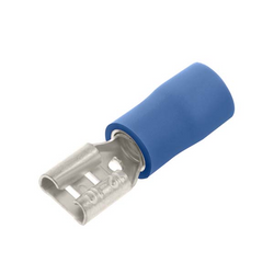 UniCrimp Q-Crimp 4.8mm x 0.5mm Female Push-On Pre-Insulated Terminals - Blue 100 (Pack of 100) - QBPO48F5