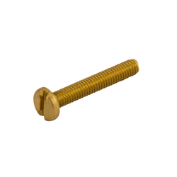 UniCrimp M4 X 10mm Pozi Panhead Brass Machine Screws (Pack of 100) - QMS4-10B