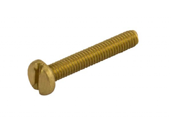 UniCrimp Q-CRIMP Slotted Panhead Brass Screws M4 x 30mm (Pack of 100) QMS4-30B