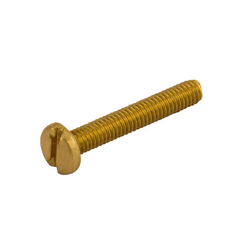 UniCrimp Q-CRIMP Slotted Panhead Brass Screws M4 x 8mm (Pack of 100) QMS4-8B