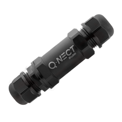 UniCrimp Q-NECT 5 Pole 2 Way 24A IP68 Inline Connector QOE3052BLK