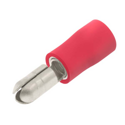 UniCrimp Red Male Auto Bullet Terminal 4mm (Pack of 100) - QRAB4M