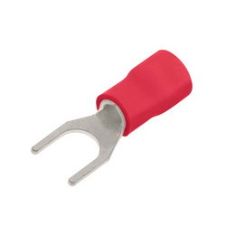 UniCrimp Q-Crimp 3mm Fork Terminal - Red (Pack of 100) - QRF3