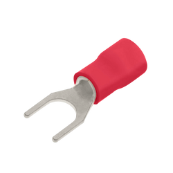 UniCrimp Q-Crimp 6mm Fork Terminal - Red (Pack of 100) - QRF6