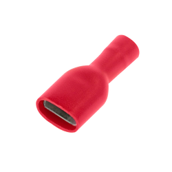 UniCrimp Q-Crimp 6.3mm Fully Insulated Female Push On Terminal - Red (Pack of 100) - QRFPO63F