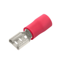 UniCrimp Q-Crimp 2.8mm x 0.5mm Female Push-On Tab - Red (Pack of 100) - QRPO28F5