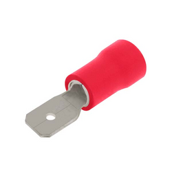 UniCrimp Q-Crimp 2.8mm x 0.5mm Male Push-On Tab - Red (Pack of 100) - QRPO28M5