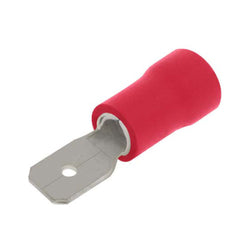 UniCrimp Q-Crimp 6.3mm Male Push On Terminal - Red (Pack of 100) - QRPO63M