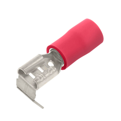 UniCrimp Q-Crimp 6.3mm Male/Female Piggy Back Push-On Connector - Red (Pack of 100) - QRPOA63