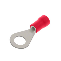 Unicrimp Q-Crimp 10mm Studs Pre Insulated Ring Crimp Terminals - Red (Pack of 100)  - QRR10