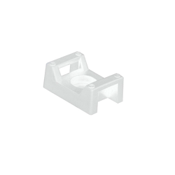 UniCrimp White Cable Tie Cradle 4.9mm Hole (Pack of 100) - QTC