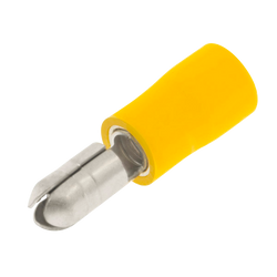 UniCrimp Q-Crimp 5mm Male Auto Bullet Terminals - Yellow (Pack of 100) - QYAB5M