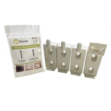 Rointe Radiator Mounting Kit 12-15 Elements White - RSIRW02