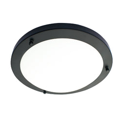 Forum Delphi 310mm E27 Bathroom Light - Satin Black - SPA-34050-SBLK