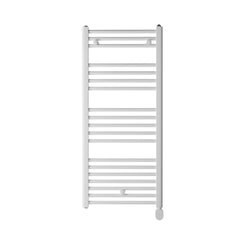 Rointe Elba 500W Wi-Fi Oval Electric Towel Rail 1215mm White - TELWI50B112