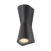 Forum Lighting Skye Double Cone GU10 Up/Down Wall Light - Black - ZN-29347-BLK