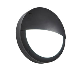 Forum Gigi Round Eyelid Bulkhead IP65 - Black - ZN-39746-BLK